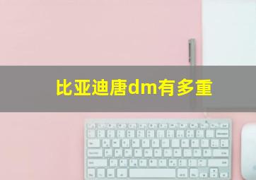 比亚迪唐dm有多重