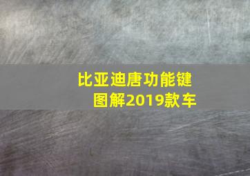 比亚迪唐功能键图解2019款车