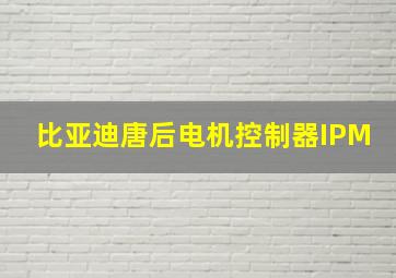 比亚迪唐后电机控制器IPM