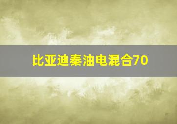 比亚迪秦油电混合70