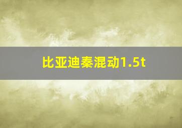 比亚迪秦混动1.5t