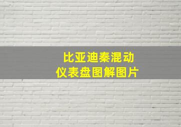 比亚迪秦混动仪表盘图解图片