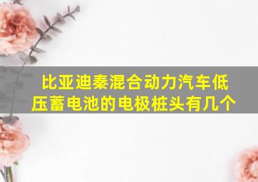 比亚迪秦混合动力汽车低压蓄电池的电极桩头有几个