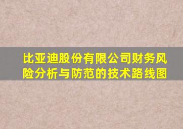 比亚迪股份有限公司财务风险分析与防范的技术路线图