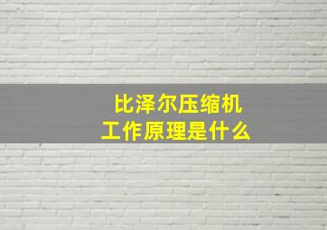 比泽尔压缩机工作原理是什么