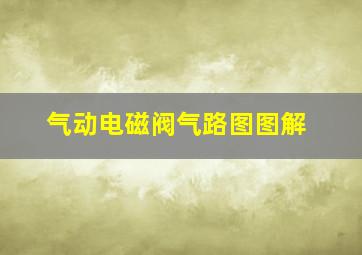 气动电磁阀气路图图解