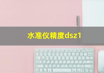 水准仪精度dsz1