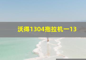 沃得1304拖拉机一13