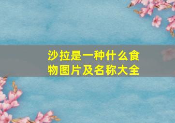 沙拉是一种什么食物图片及名称大全