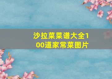 沙拉菜菜谱大全100道家常菜图片