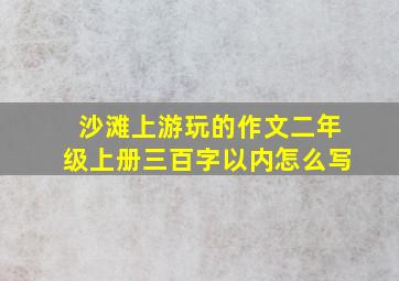 沙滩上游玩的作文二年级上册三百字以内怎么写