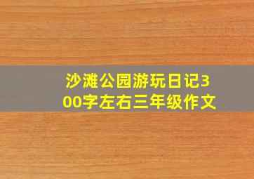 沙滩公园游玩日记300字左右三年级作文