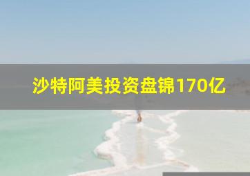 沙特阿美投资盘锦170亿