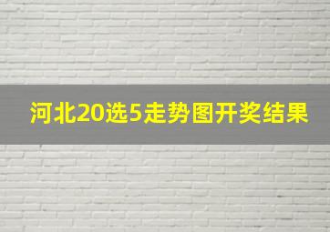 河北20选5走势图开奖结果