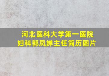 河北医科大学第一医院妇科郭凤婵主任简历图片