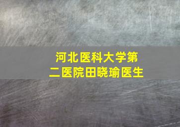 河北医科大学第二医院田晓瑜医生