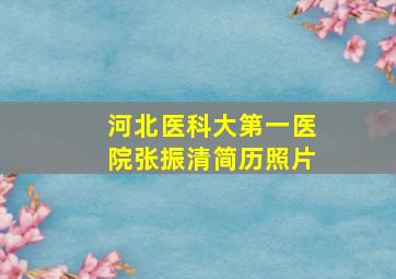 河北医科大第一医院张振清简历照片