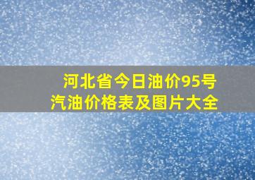 河北省今日油价95号汽油价格表及图片大全