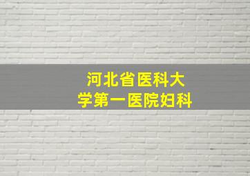 河北省医科大学第一医院妇科