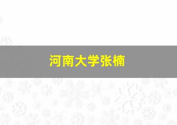 河南大学张楠