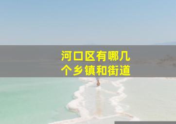 河口区有哪几个乡镇和街道