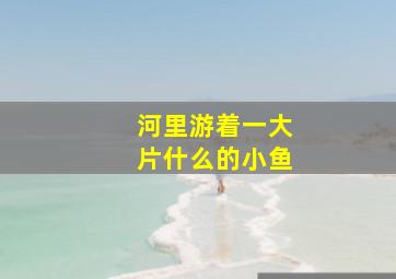 河里游着一大片什么的小鱼