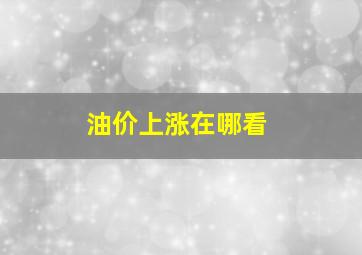 油价上涨在哪看