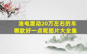 油电混动20万左右的车哪款好一点呢图片大全集