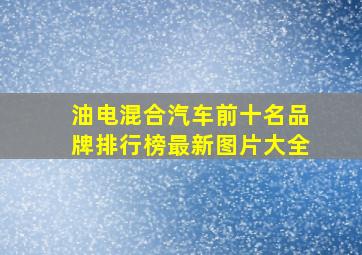 油电混合汽车前十名品牌排行榜最新图片大全