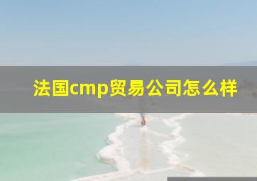 法国cmp贸易公司怎么样