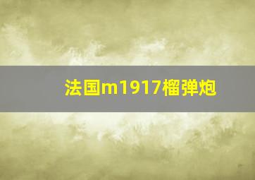 法国m1917榴弹炮