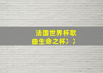 法国世界杯歌曲生命之杯冫冫