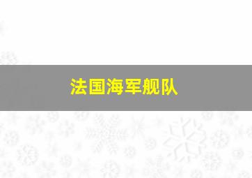 法国海军舰队