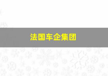 法国车企集团