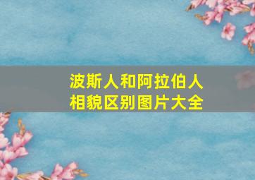 波斯人和阿拉伯人相貌区别图片大全