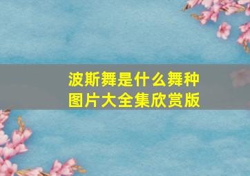 波斯舞是什么舞种图片大全集欣赏版