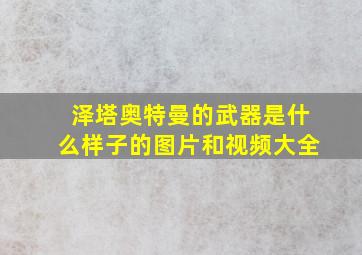 泽塔奥特曼的武器是什么样子的图片和视频大全