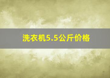 洗衣机5.5公斤价格