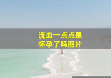 流血一点点是怀孕了吗图片