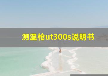 测温枪ut300s说明书