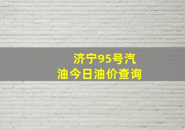 济宁95号汽油今日油价查询