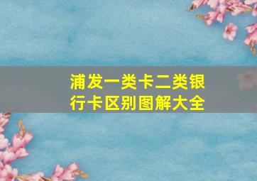 浦发一类卡二类银行卡区别图解大全