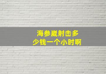 海参崴射击多少钱一个小时啊