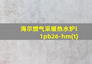 海尔燃气采暖热水炉l1pb26-hm(t)