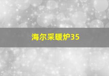 海尔采暖炉35