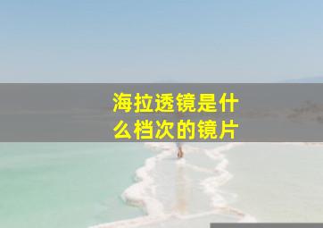 海拉透镜是什么档次的镜片