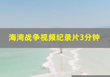 海湾战争视频纪录片3分钟