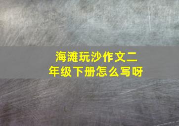 海滩玩沙作文二年级下册怎么写呀