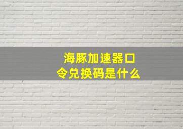 海豚加速器口令兑换码是什么