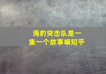 海豹突击队是一集一个故事嘛知乎